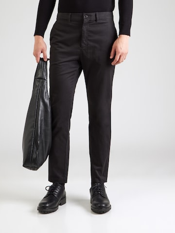 Calvin Klein Úzky strih Chino nohavice - Čierna: predná strana