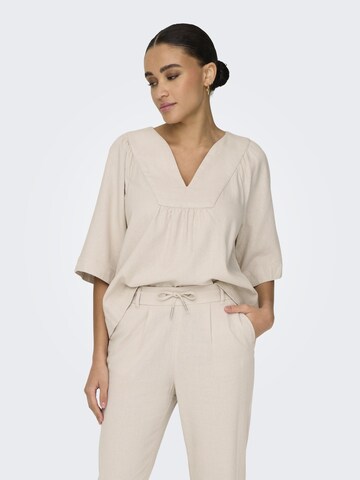 ONLY Bluse 'ONLCaro' i beige: forside