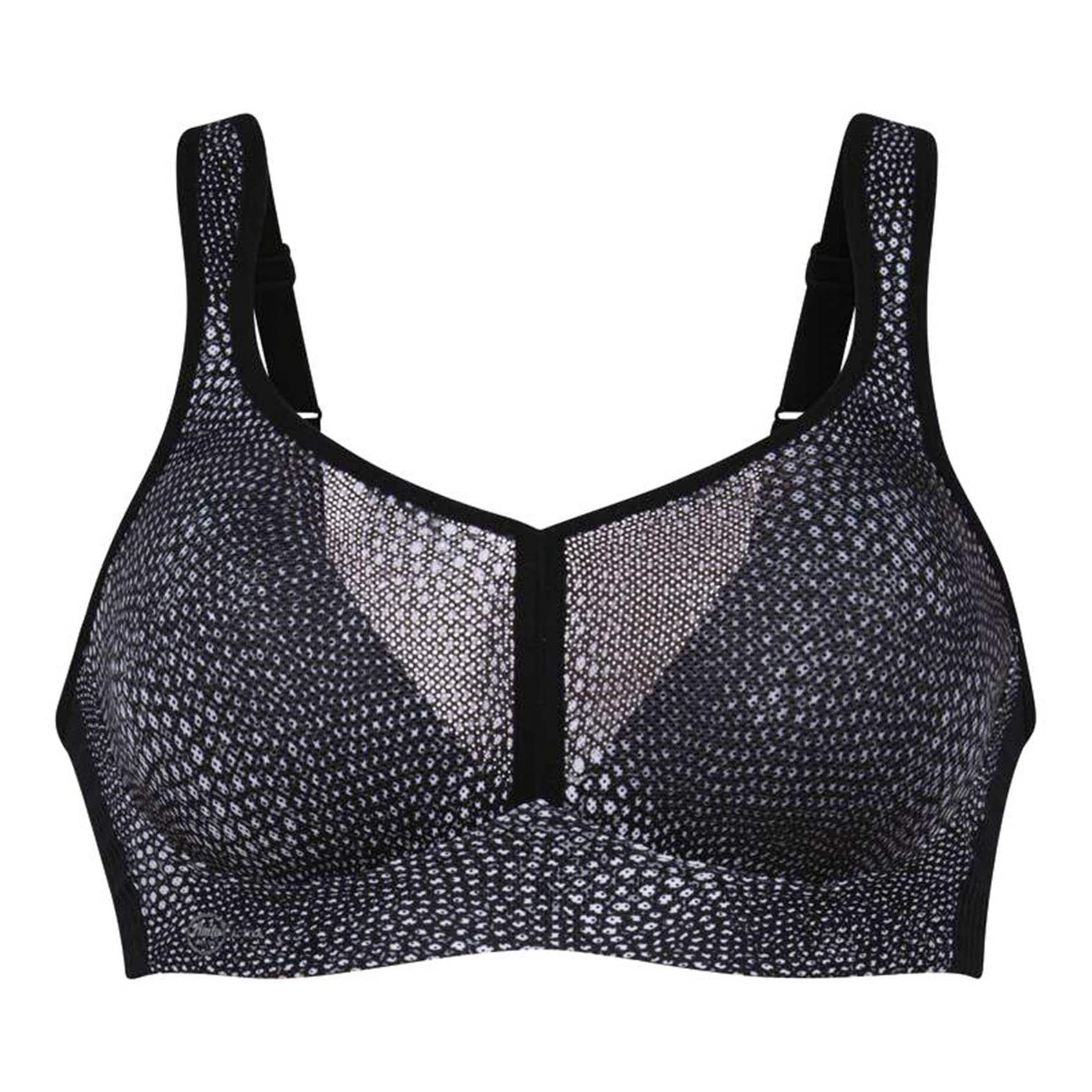 ANITA T-Shirt Sport-BH 'Air Control' in Schwarz: Vorderseite