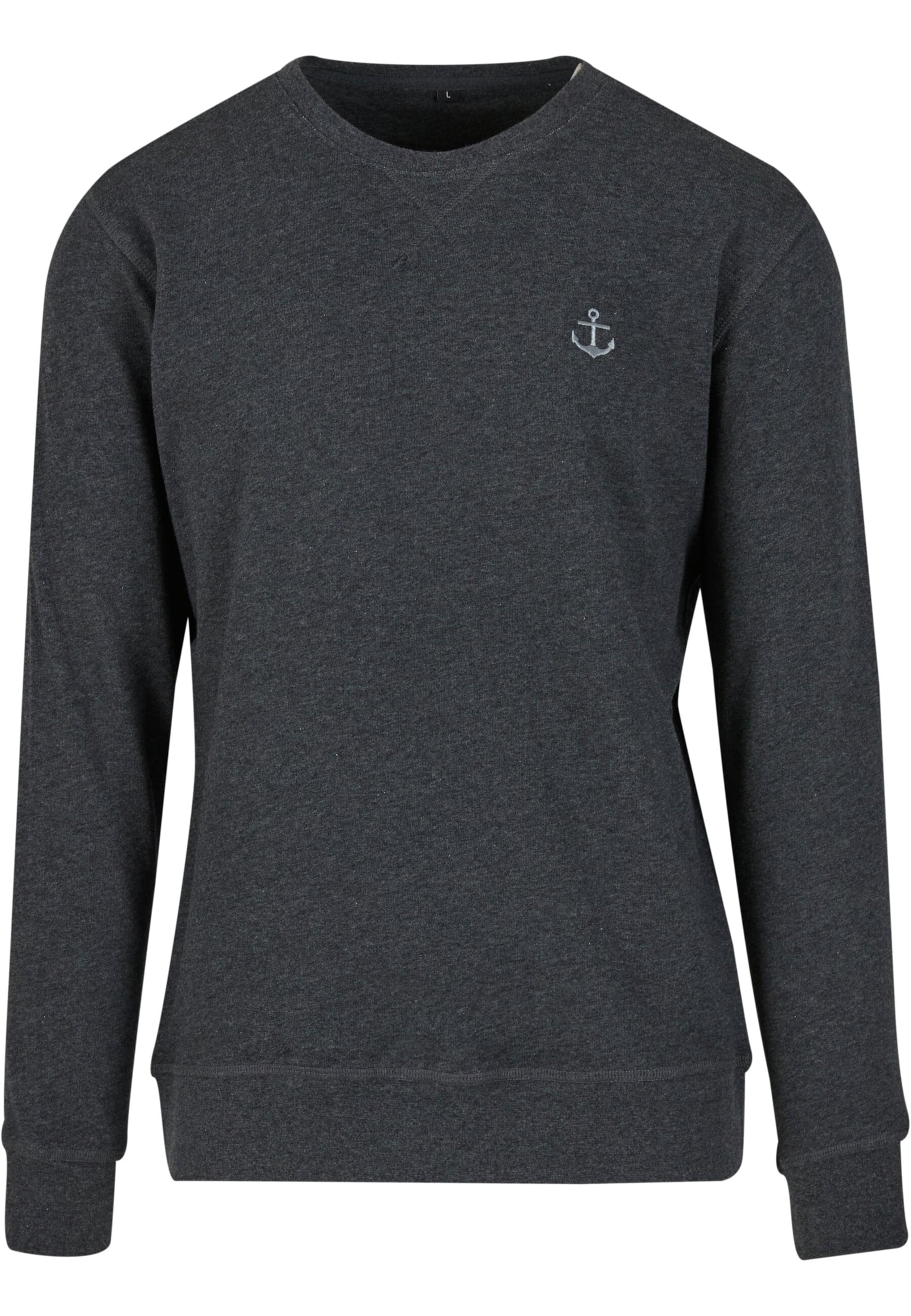 Sweat-shirt 'Anchor' Mister Tee en gris : devant