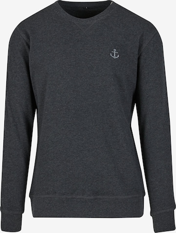 Sweat-shirt 'Anchor' Mister Tee en gris : devant