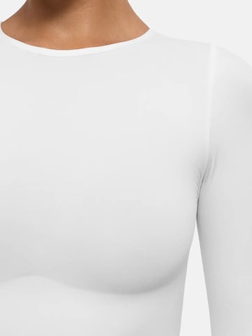 cfab - Body moldeador 'Clean Longsleeve Crewneck Sculpting Bodysuit with Slip' en blanco