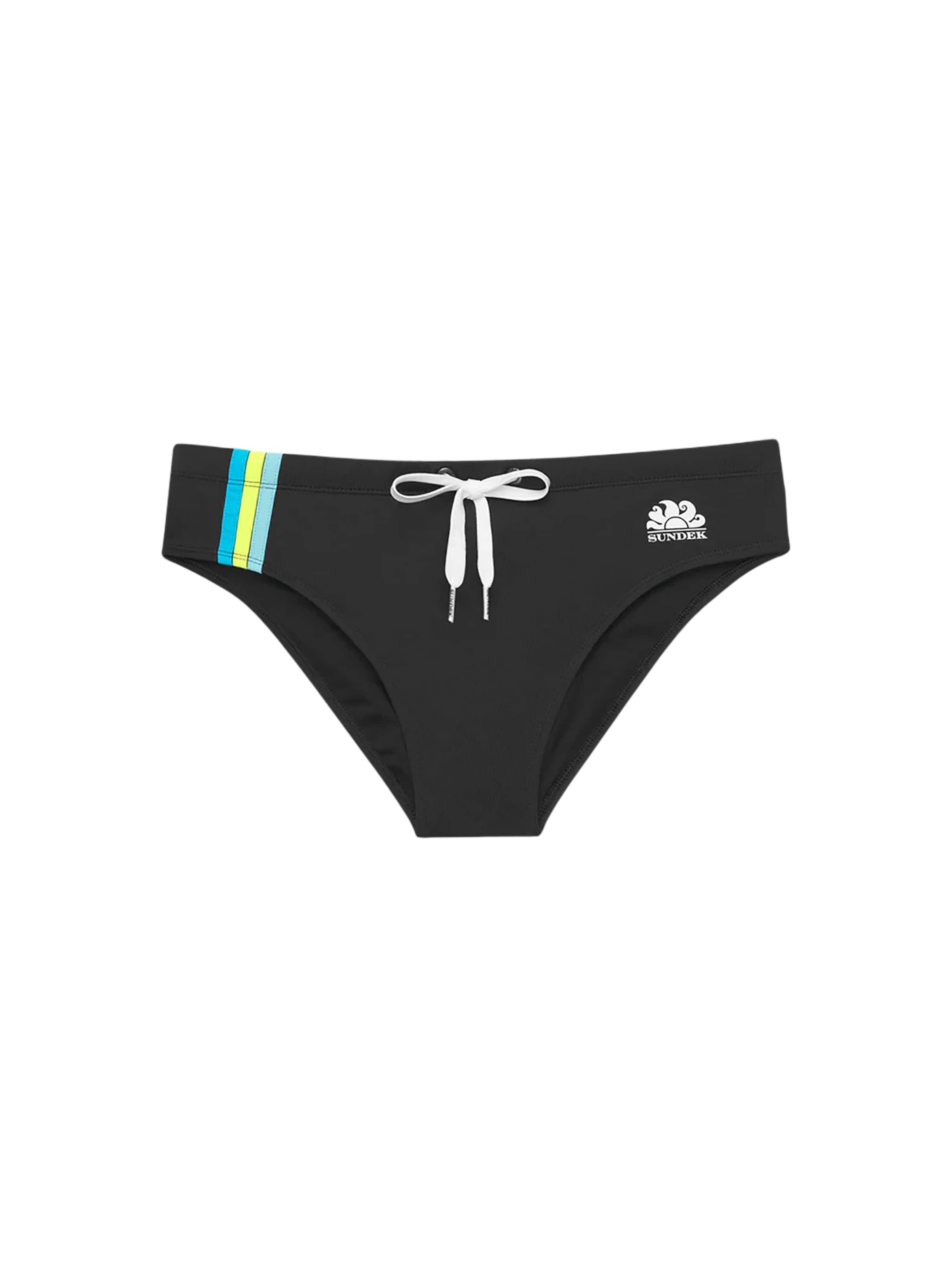 Sundek Swim Trunks in M in Light blue / Yellow / Black / White, Item view