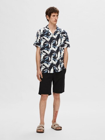 SELECTED HOMME Regular fit Button Up Shirt in Black