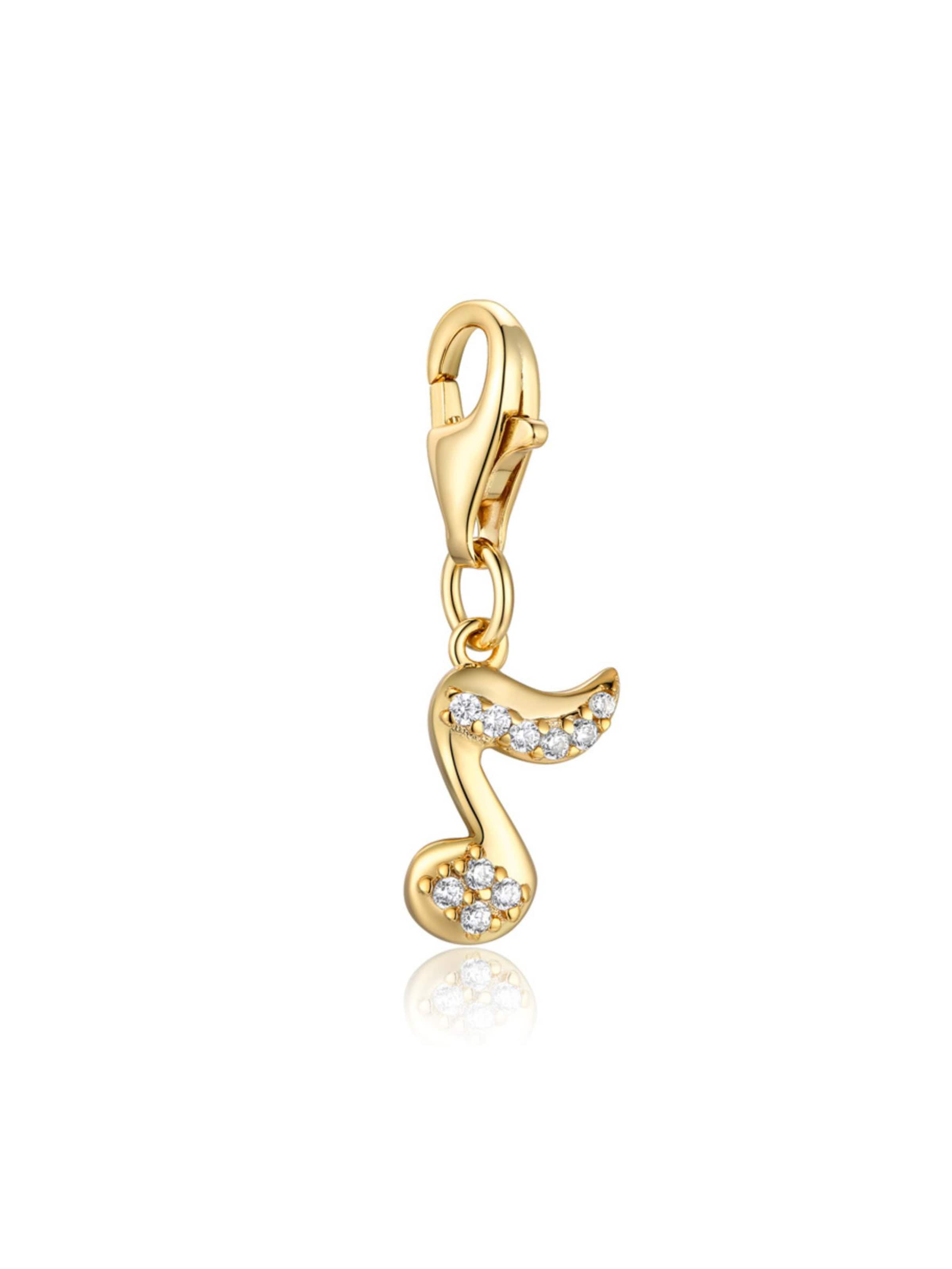 Kamiko Hangers 'Quaver Music Charm' in Goud: voorkant
