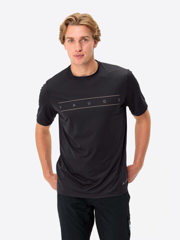 VAUDE Functioneel shirt 'Qimsa' in Zwart: voorkant