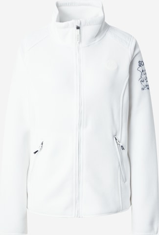 Soccx Fleece Jacket 'Rock The Boat' in White: front