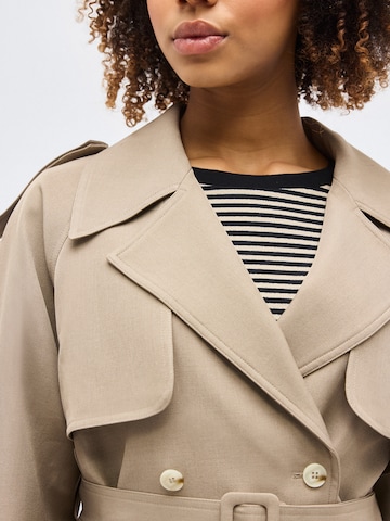 Gina Tricot Демисезонное пальто в Бежевый