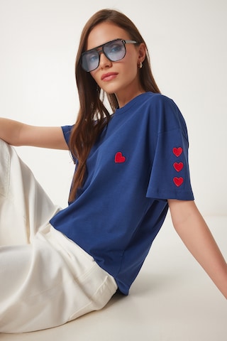 T-shirt Happiness İstanbul en bleu