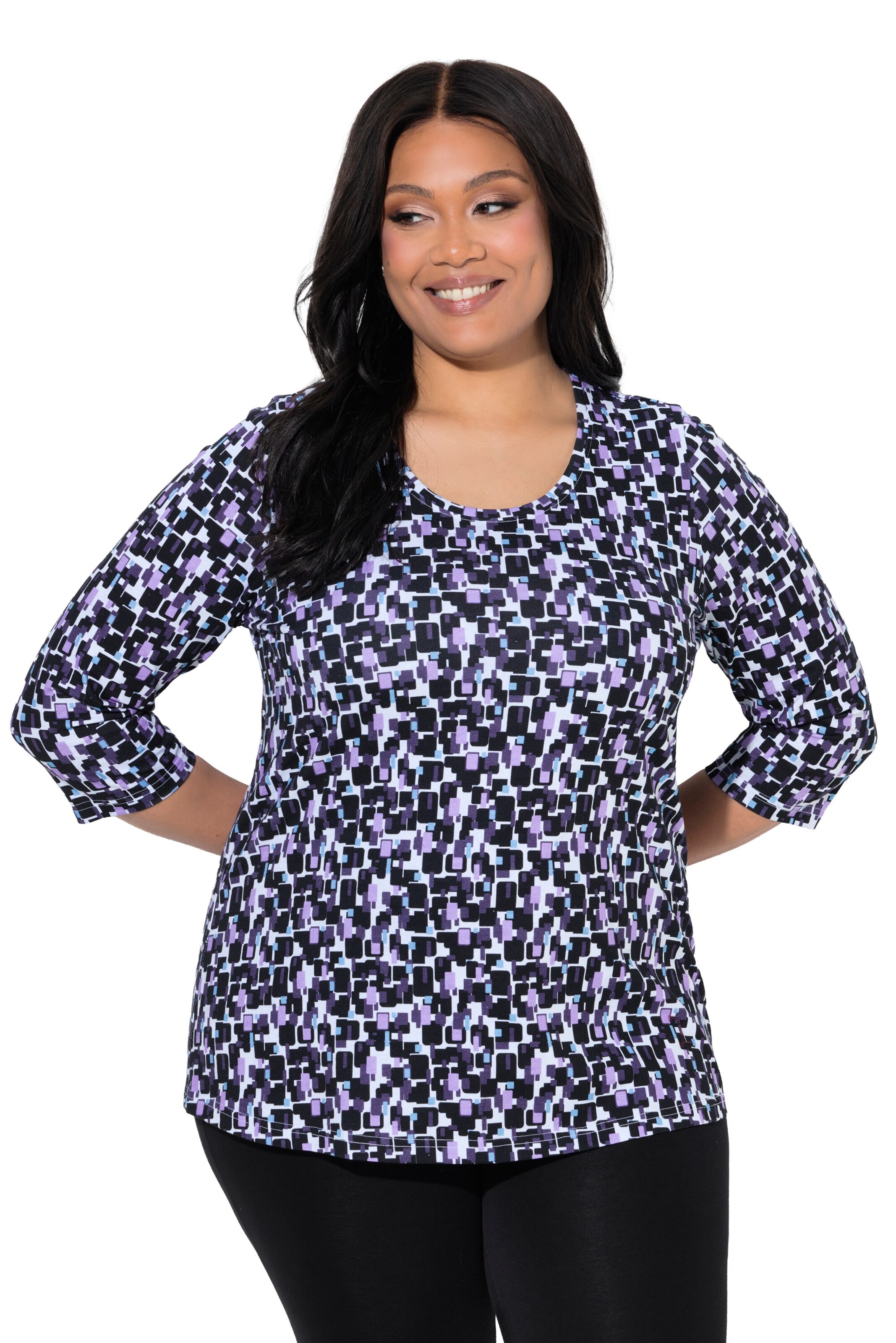 Ulla Popken Shirt in Purple: front