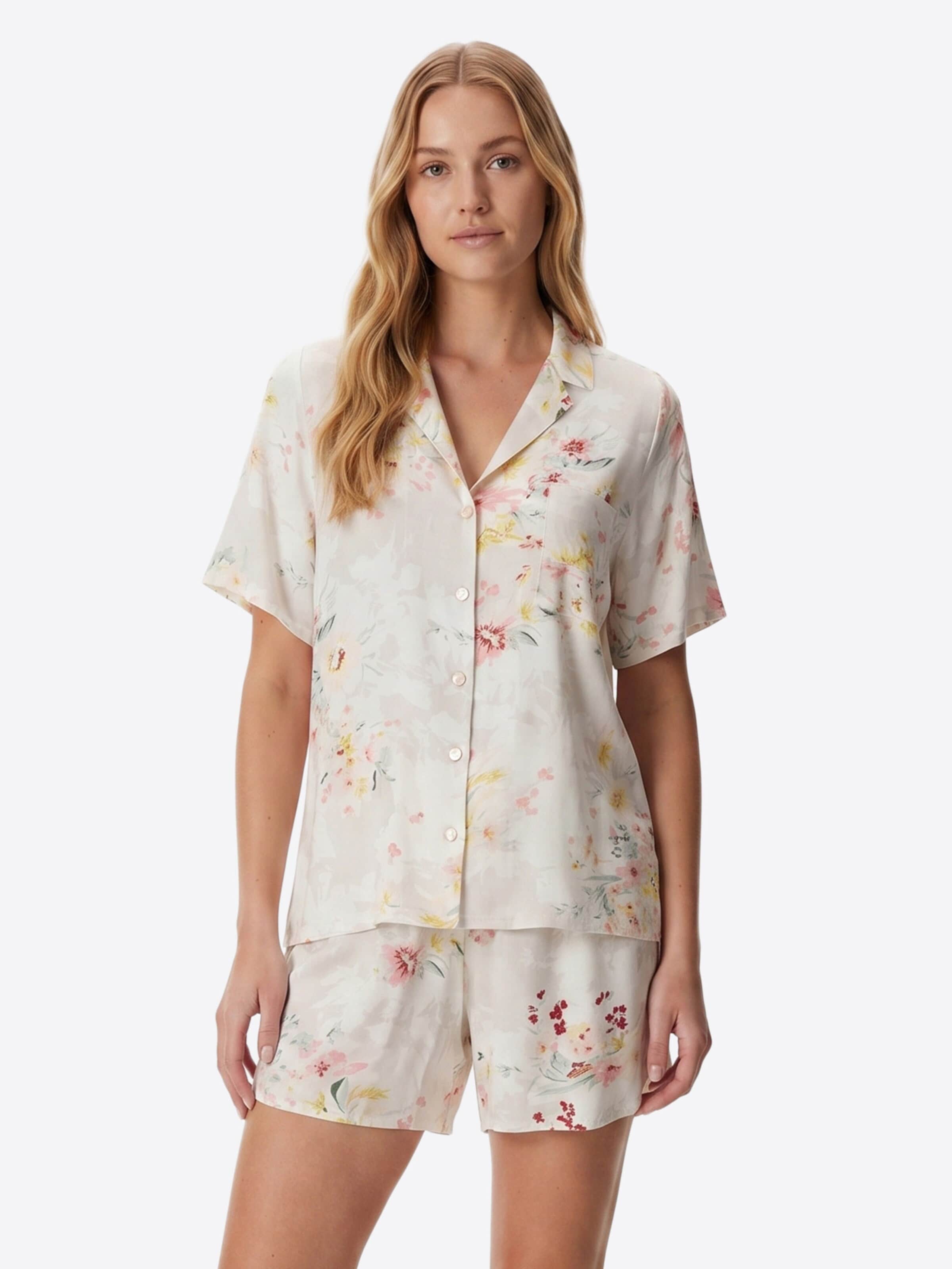 Vivisence Pyjama '2069' in Beige: voorkant