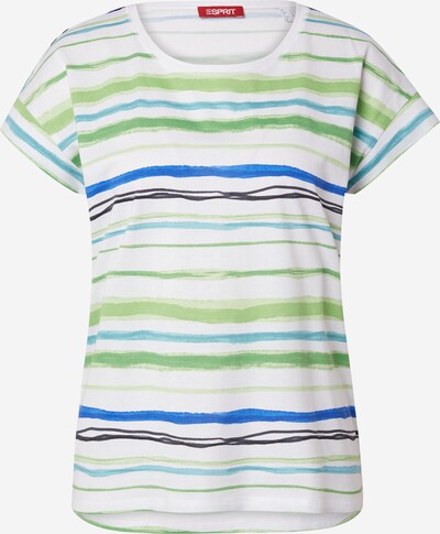 ESPRIT T-shirt i blå / grön / svart / vit, Produktvy