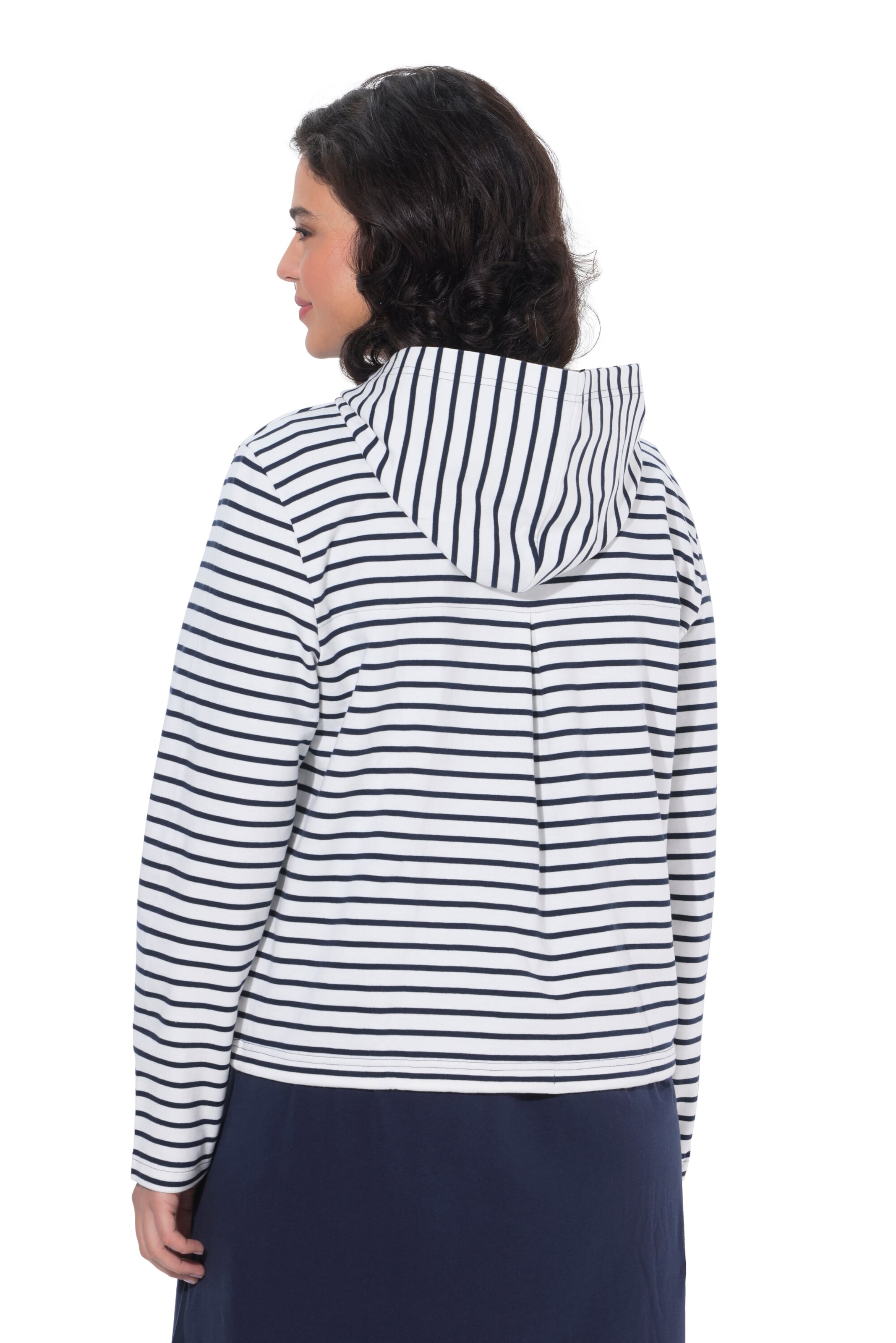 Ulla Popken Sweatjacke in Blau