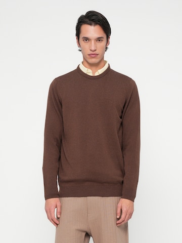 Barbour Sweter w kolorze brązowy: przód