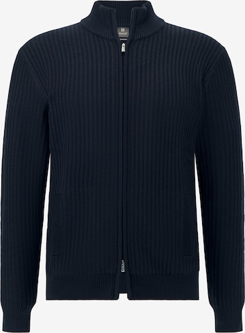 Vestes en maille Boggi Milano en bleu : devant