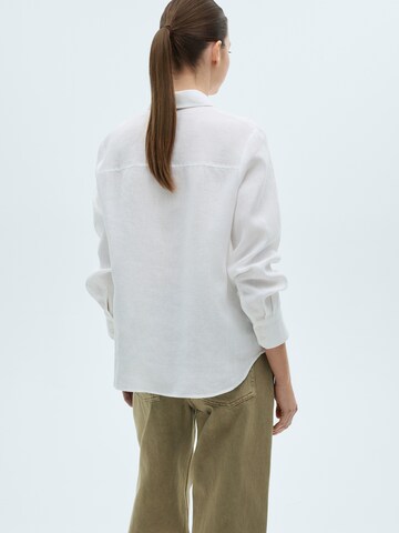 MANGO Bluse 'LINO' in Weiß