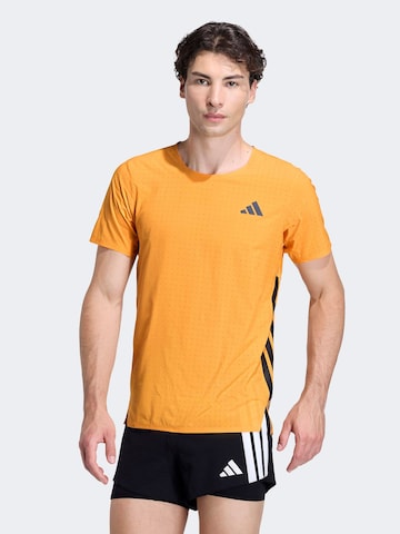 ADIDAS PERFORMANCE - Camiseta funcional 'ADIZERO' en naranja: frente