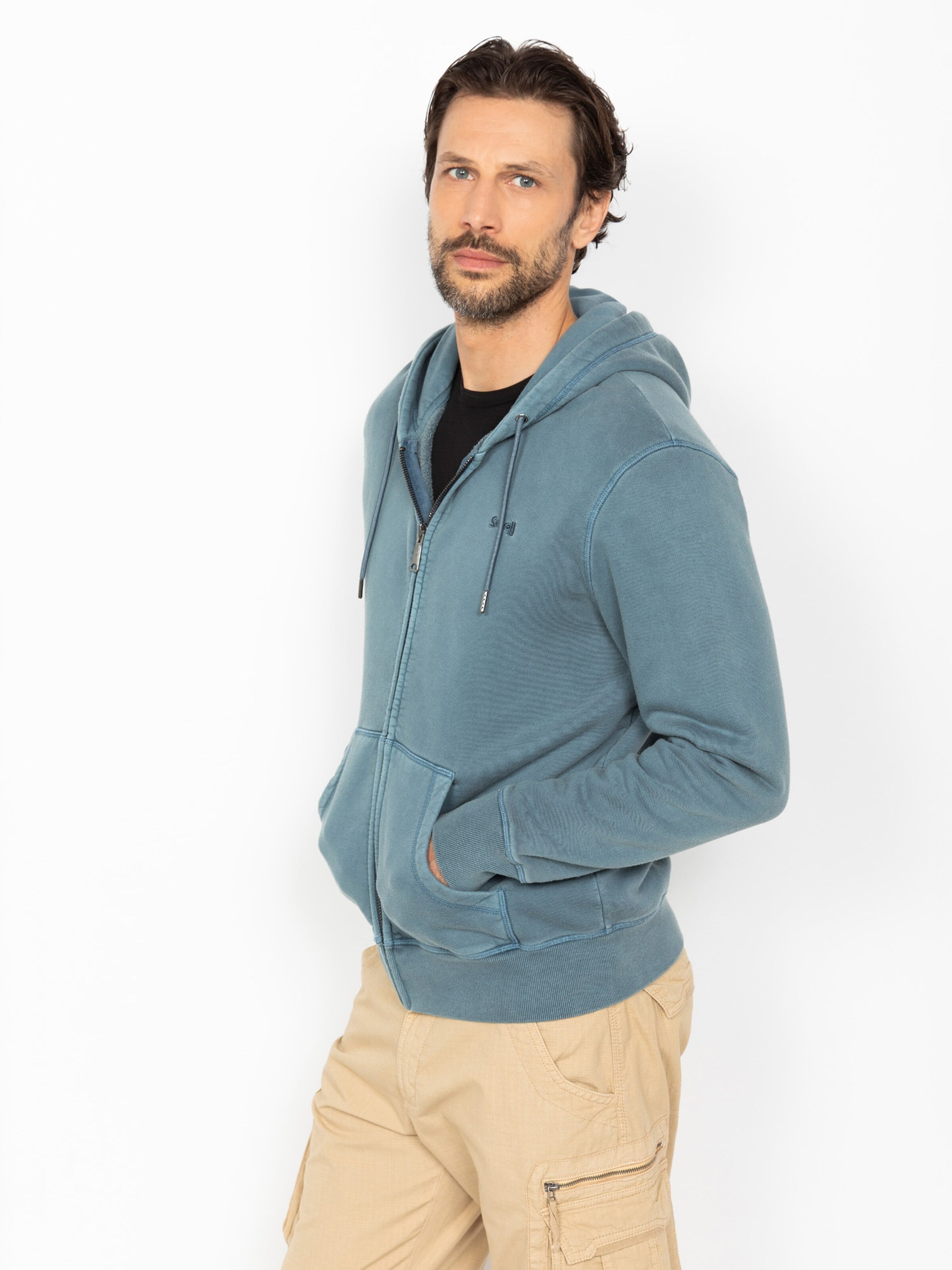 Sweat-shirt Schott NYC en bleu