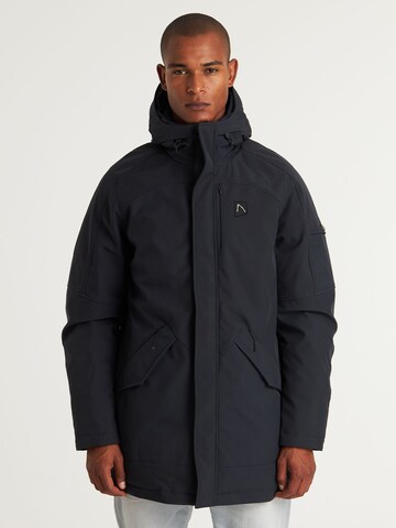 Parka d’hiver CHASIN' en bleu : devant