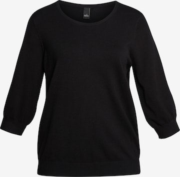 Pull-over ADIA fashion en noir : devant