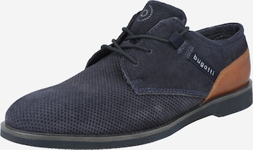 bugatti Lace-up shoe 'Melchiore' in Blue: front