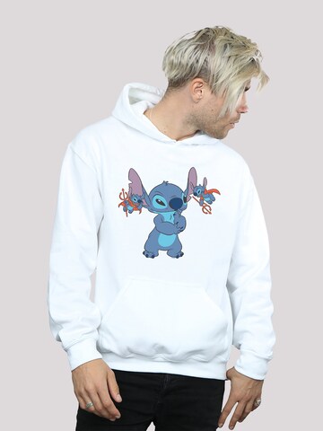 F4NT4STIC Sweatshirt 'Disney Lilo And Stitch Little Devils' in Weiß: predná strana