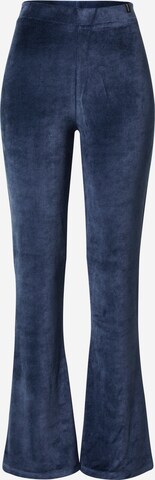 VIERVIER Flared Trousers 'Luna' in Blue: front