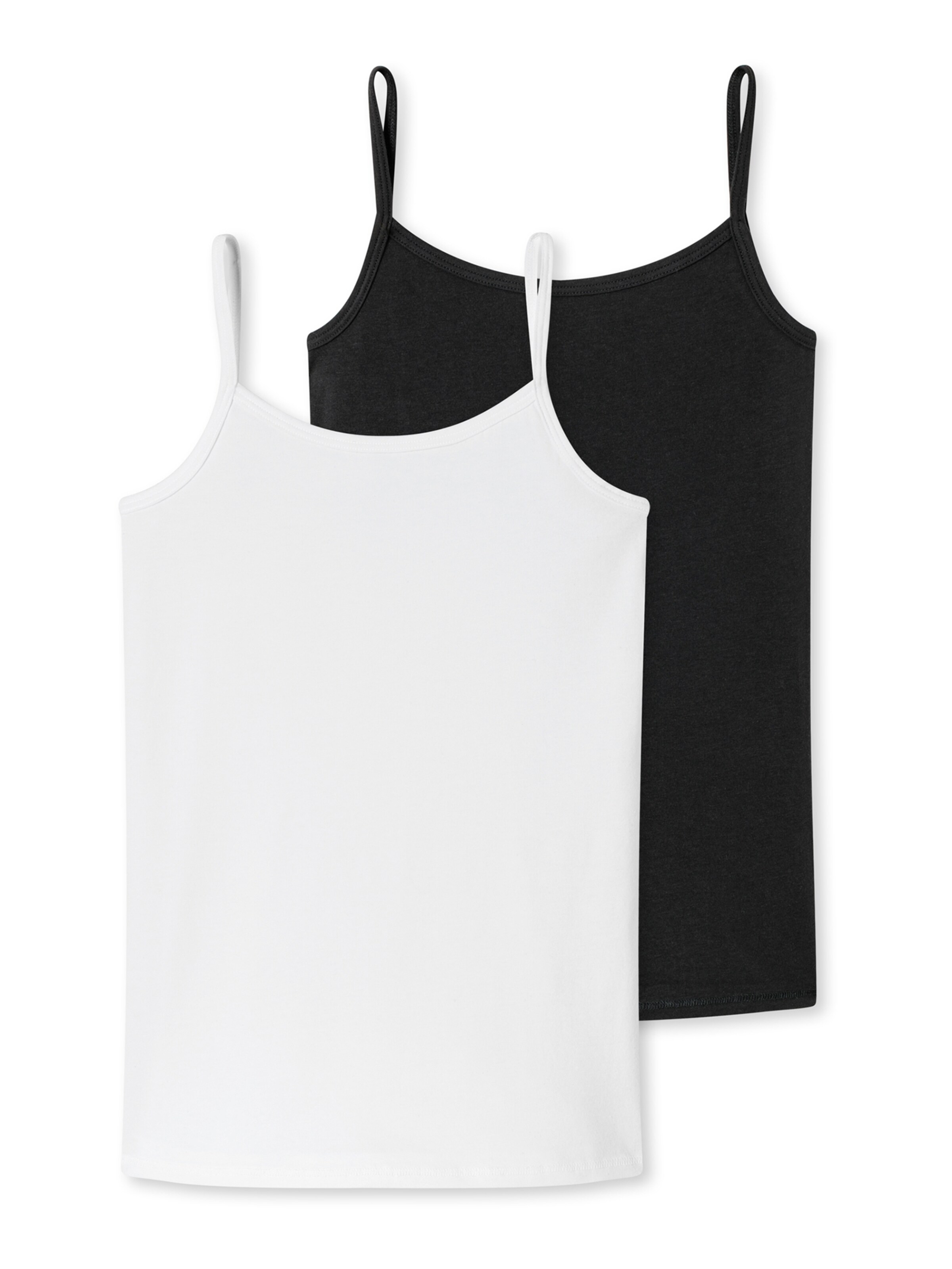 SCHIESSER Unterhemd in Schwarz: Vorderseite