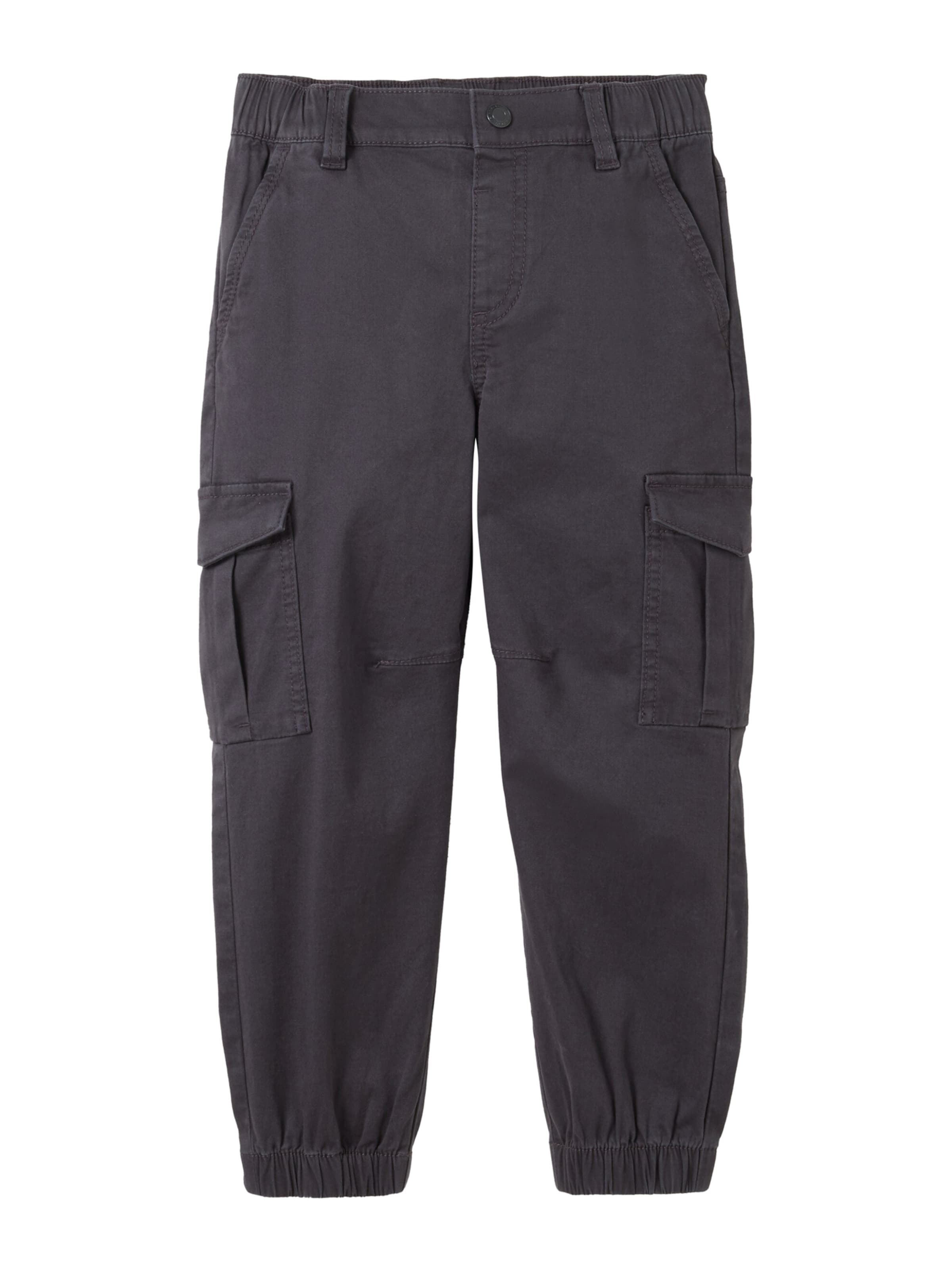 TOM TAILOR - Tapered Pantalón en gris: frente