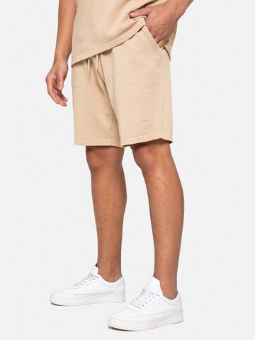 Threadbare Regular Trousers 'Storm' in Beige: front