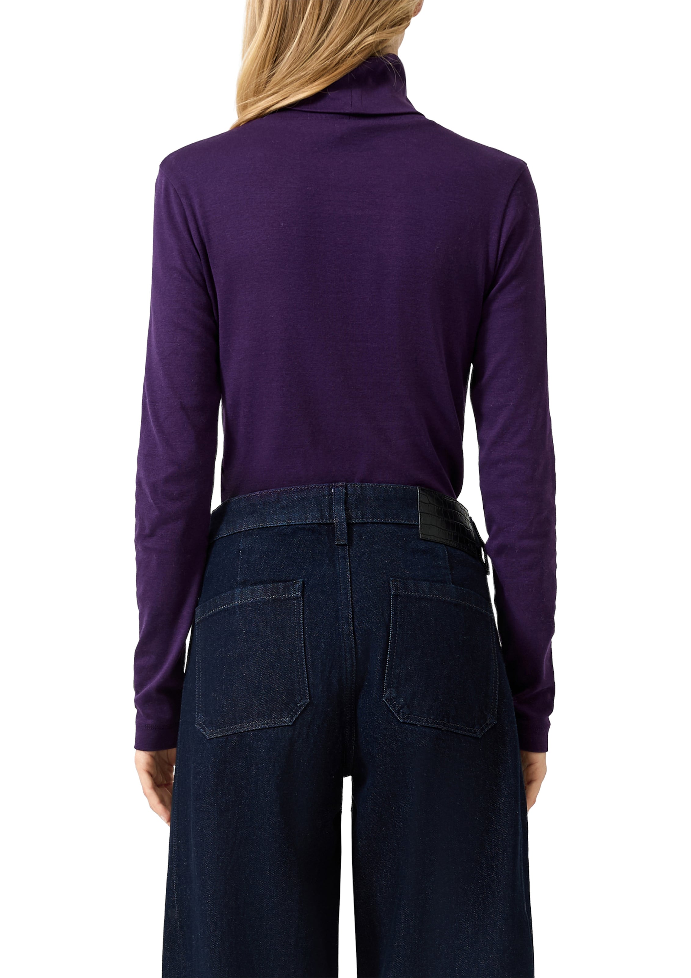 QS Shirt in Lila: Rückseite