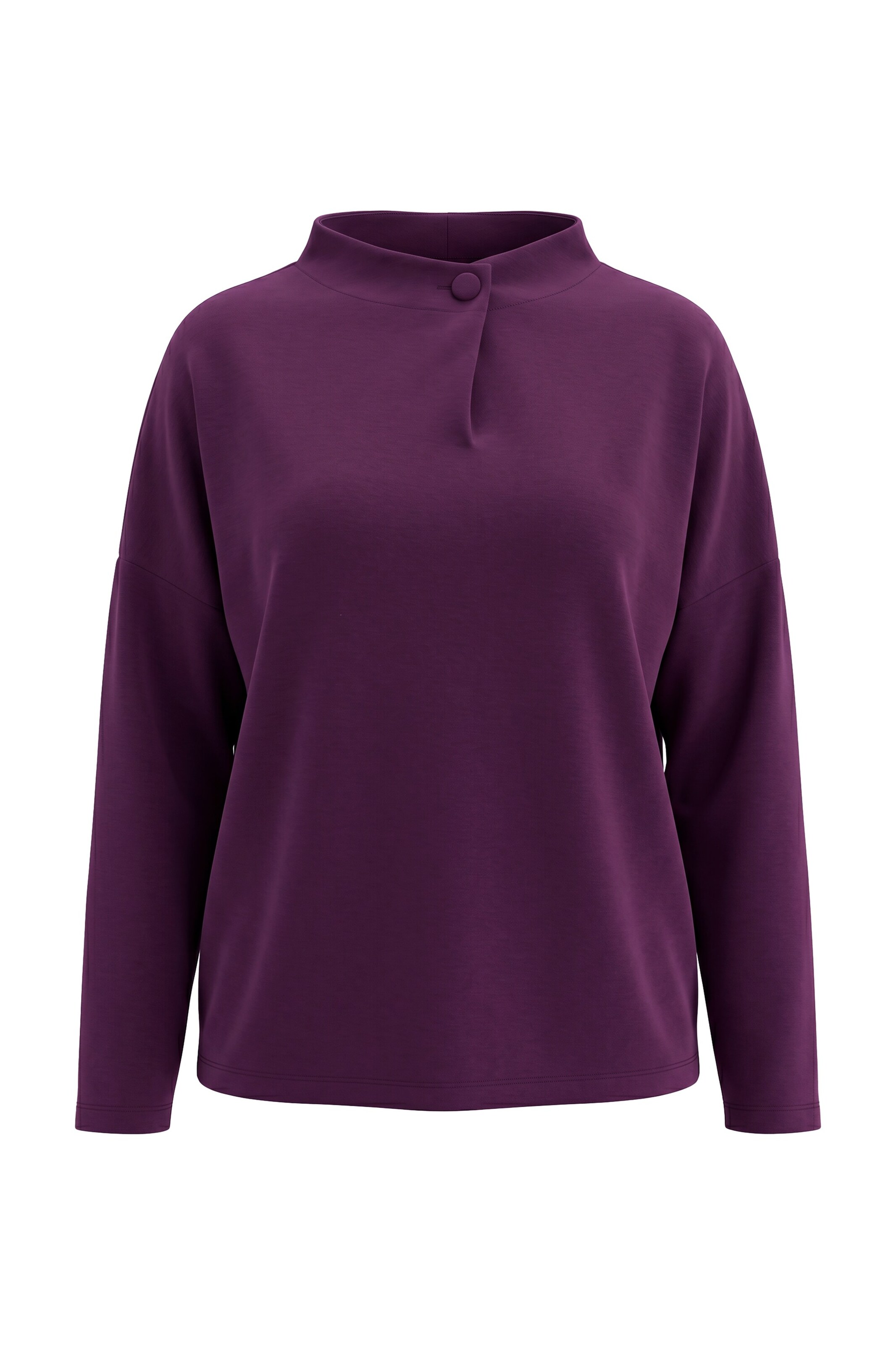Ulla Popken Sweatshirt in Lila: voorkant