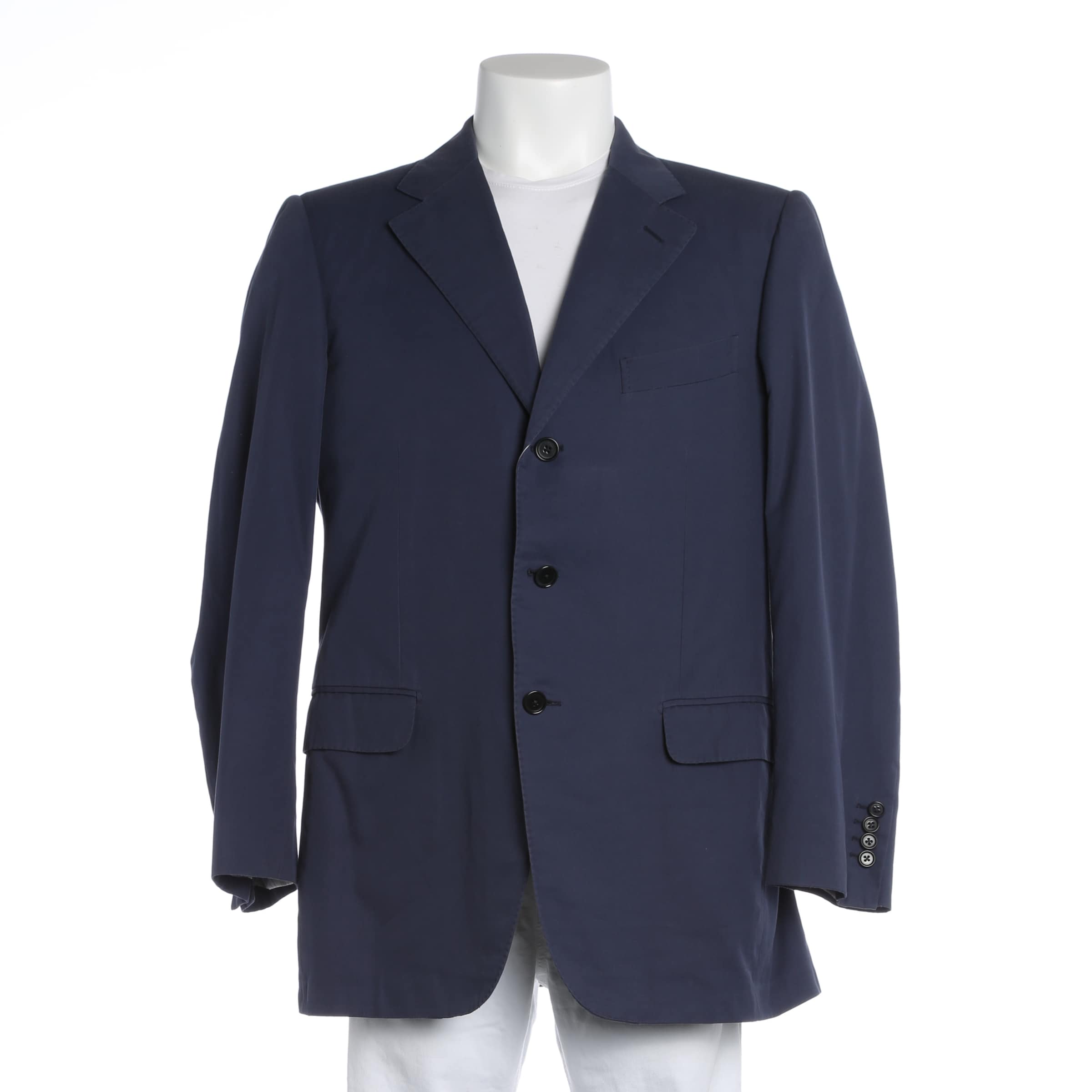 Caruso Suit Jacket in L-XL in Blue: front