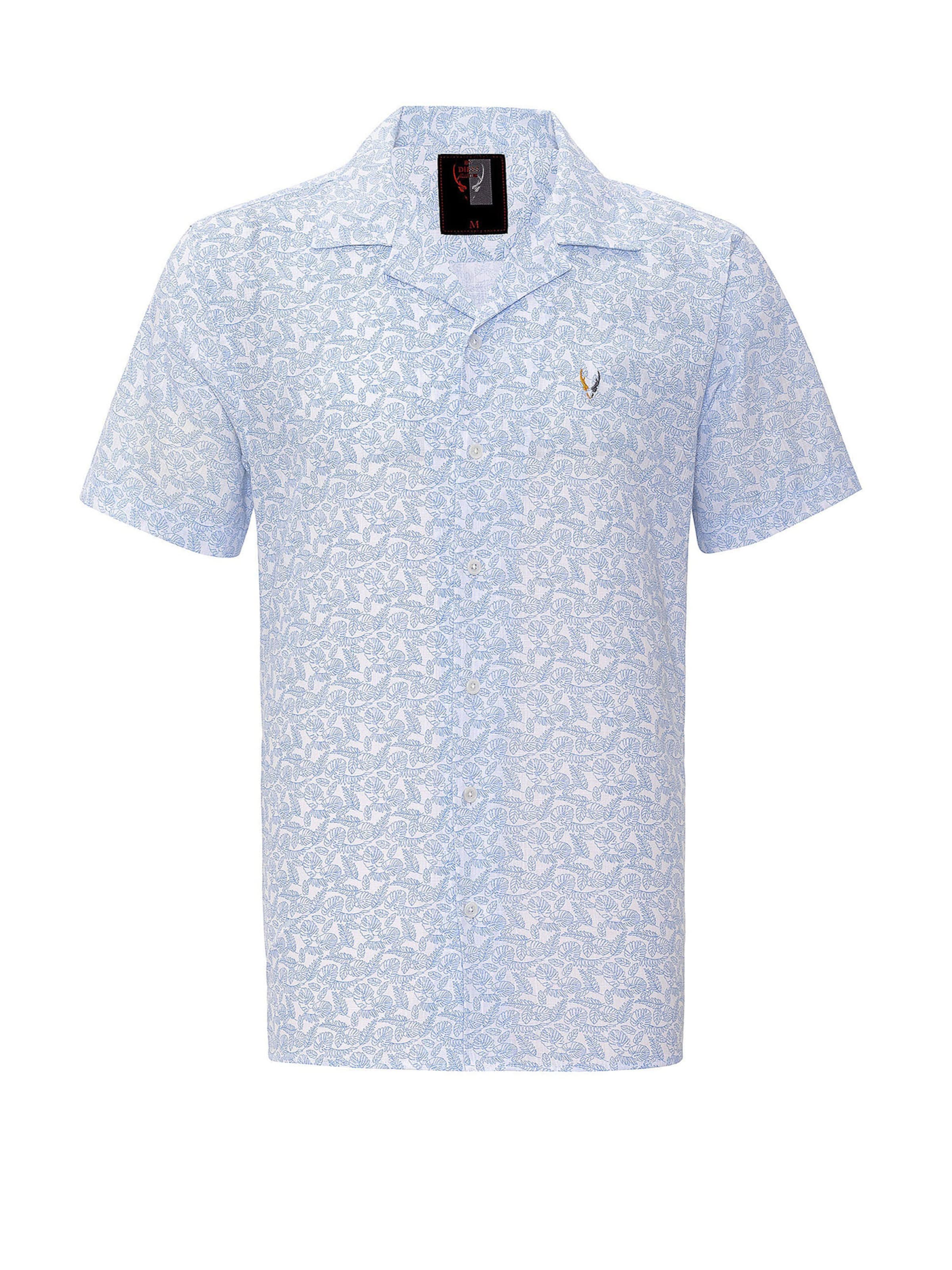 By Diess Collection Regular Fit Hemd in Blau: Vorderseite