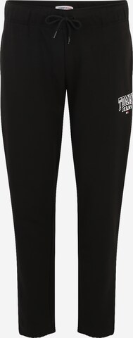Tommy Jeans Plus Normalny krój Spodnie w kolorze czarny: przód