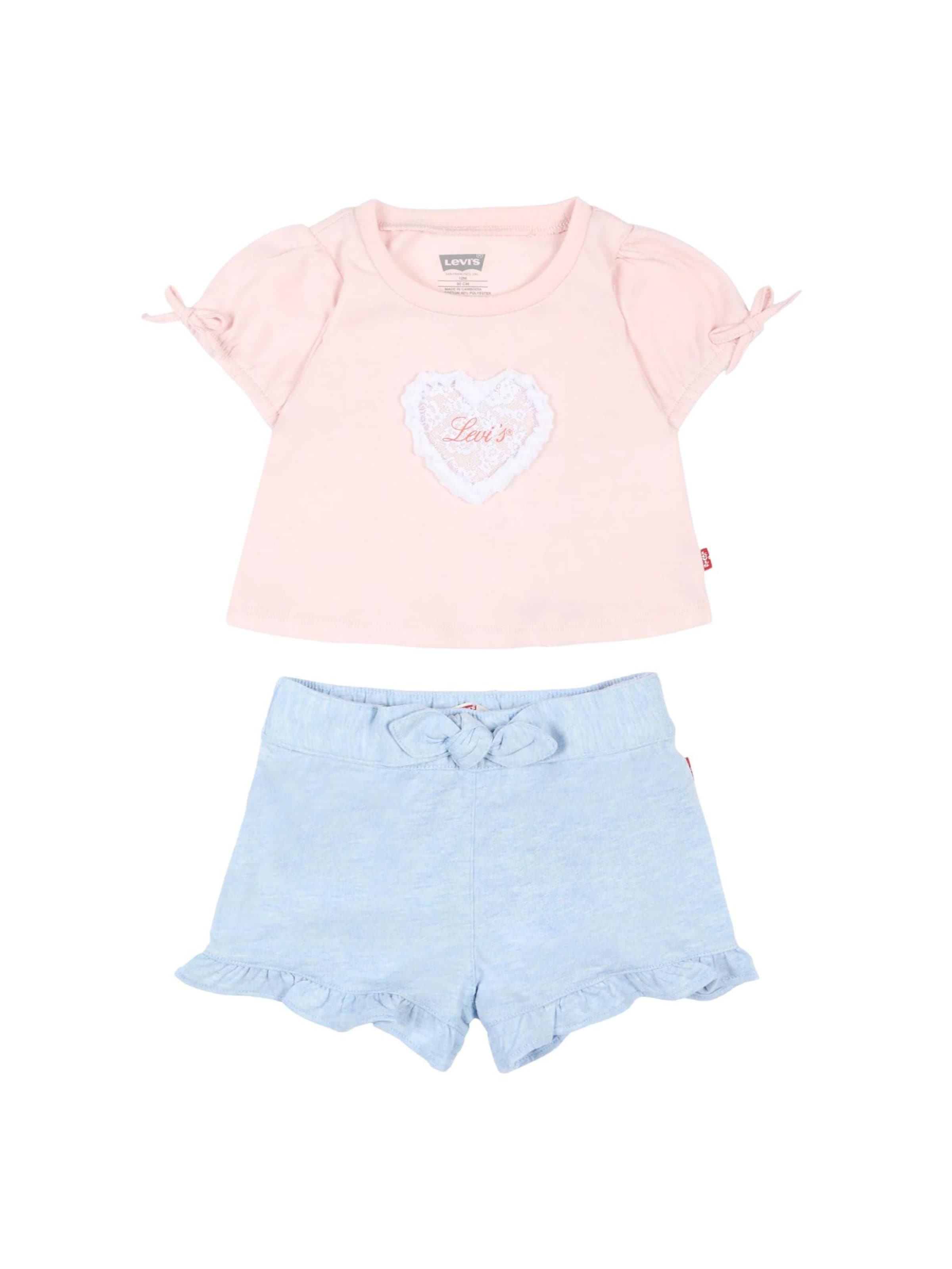Levi's Kids - Conjunto 'LEVI'S LVG BOW SLV TEE & BELTED SHORT SET Completi' en Mezcla de colores: frente
