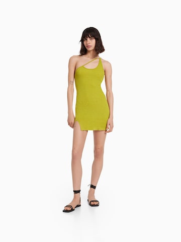 Bershka Knitted dress in Green