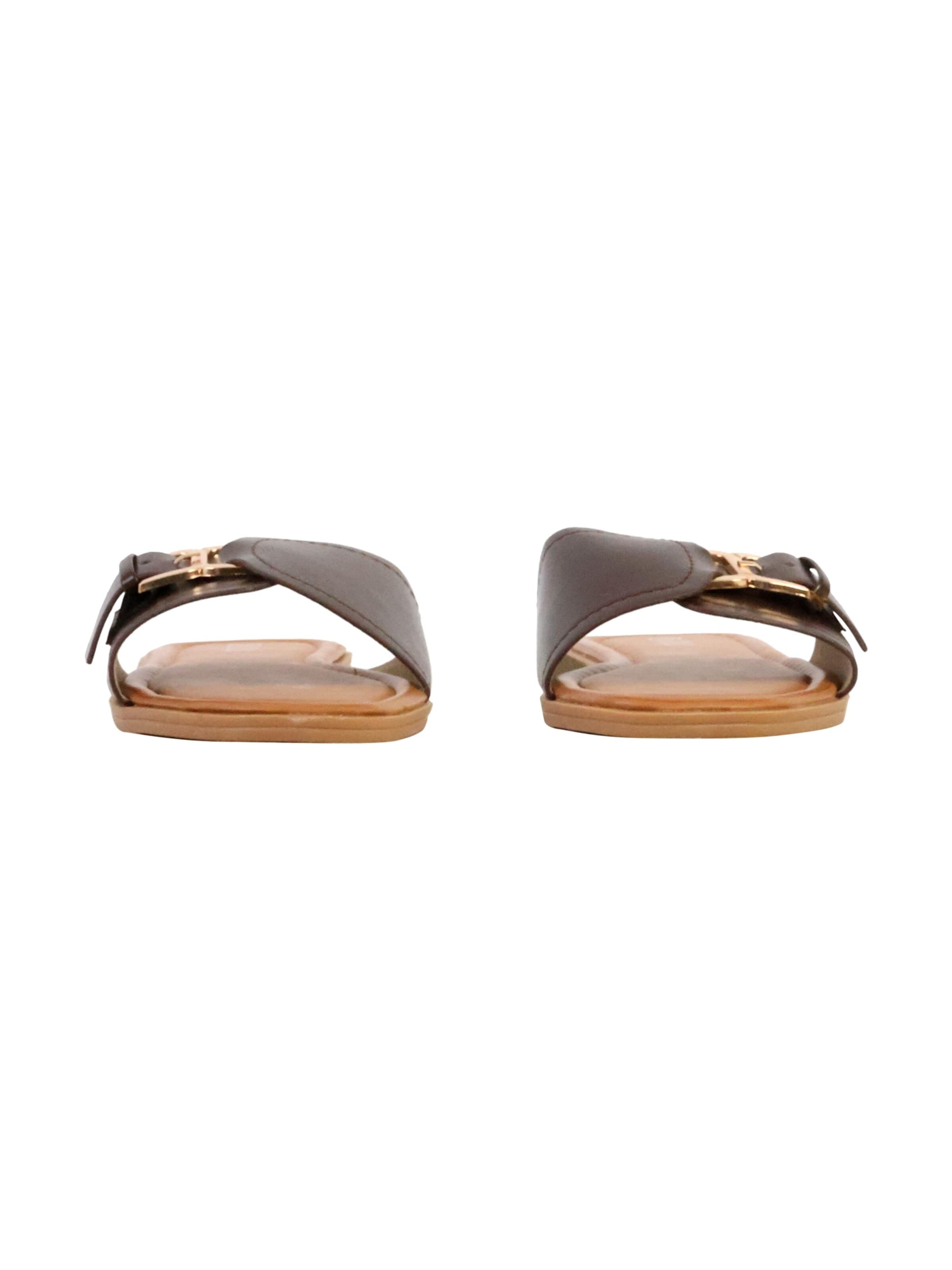 Joia - Sandalias 'Flache Sandalen zum Hineinschlüpfen' en marrón