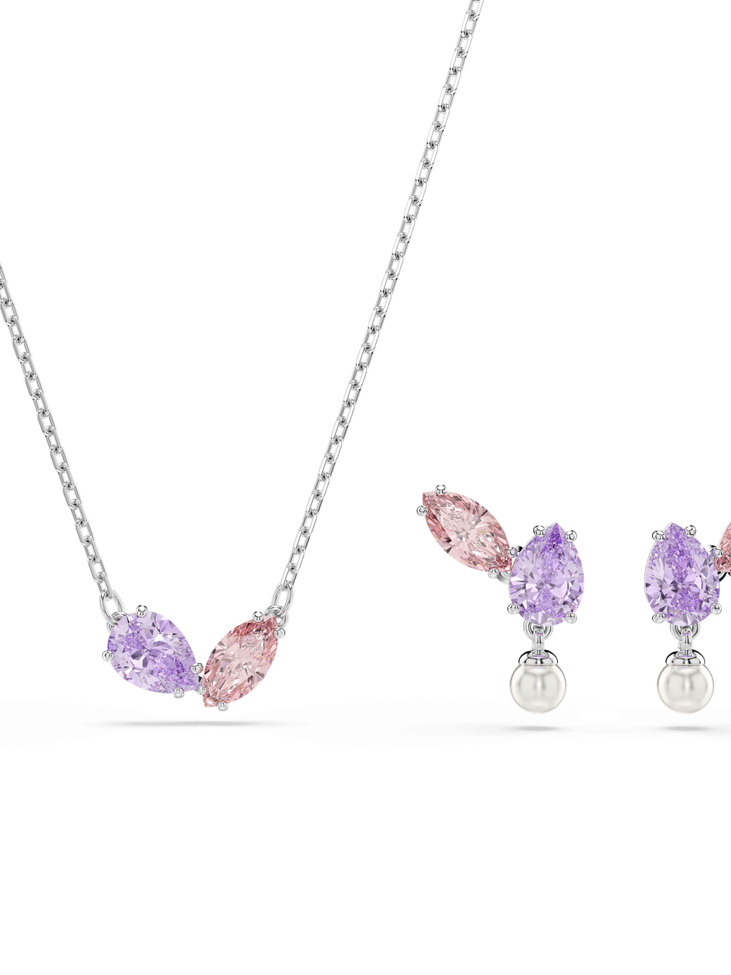 SwarovskiKomplet nakita - srebro boja