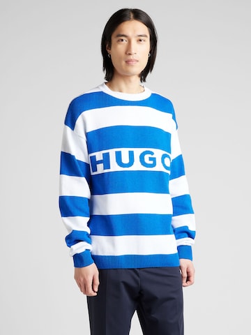 HUGO Blue Sweater 'Sobueh' in Blue: front