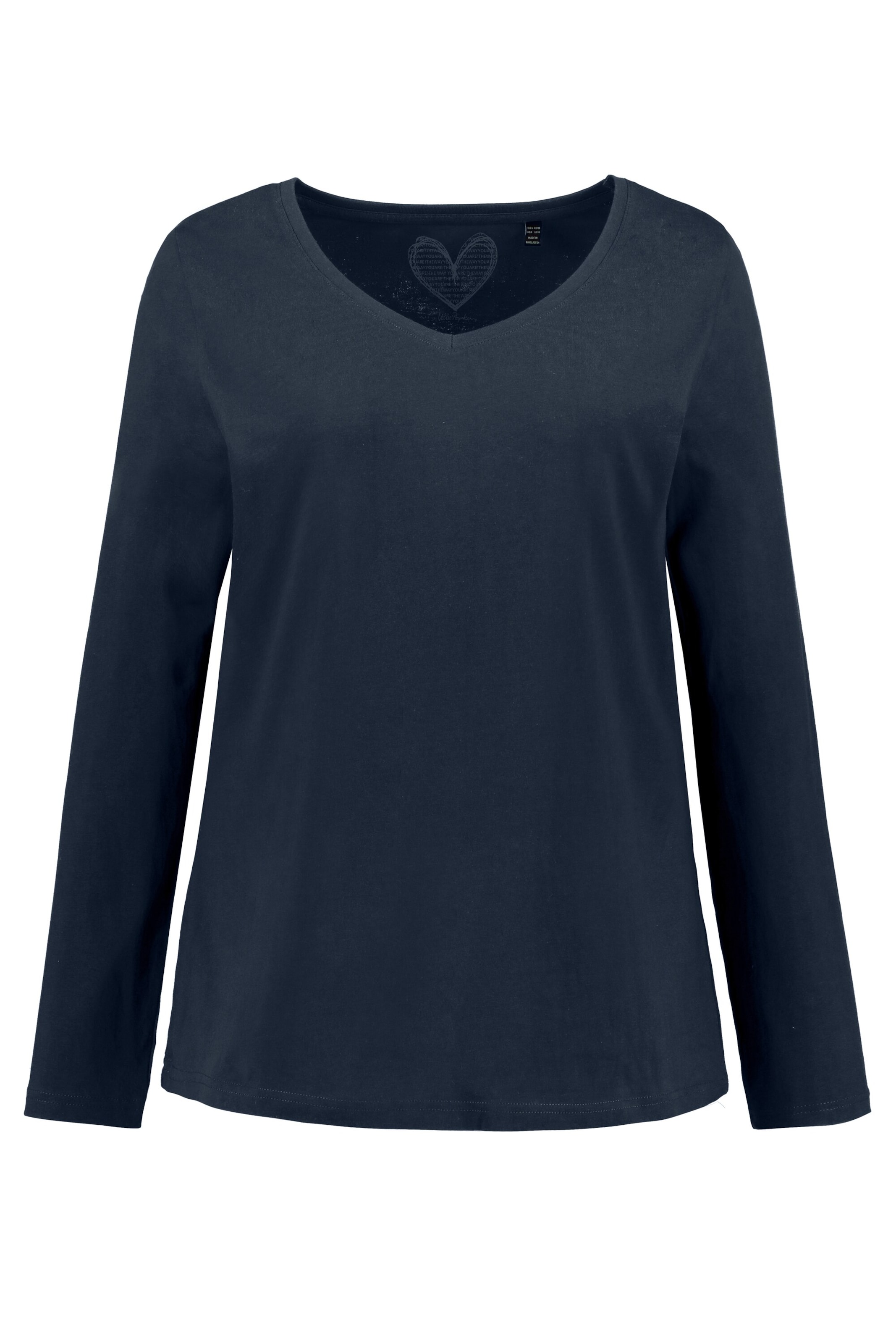 Ulla Popken Shirt in Blauw: voorkant