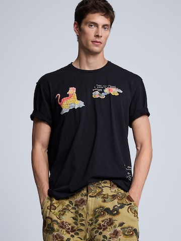 melns Desigual T-Krekls
