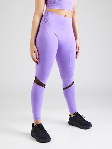NEBBIA Skinny Športne hlače | vijolična barva: sprednja stran