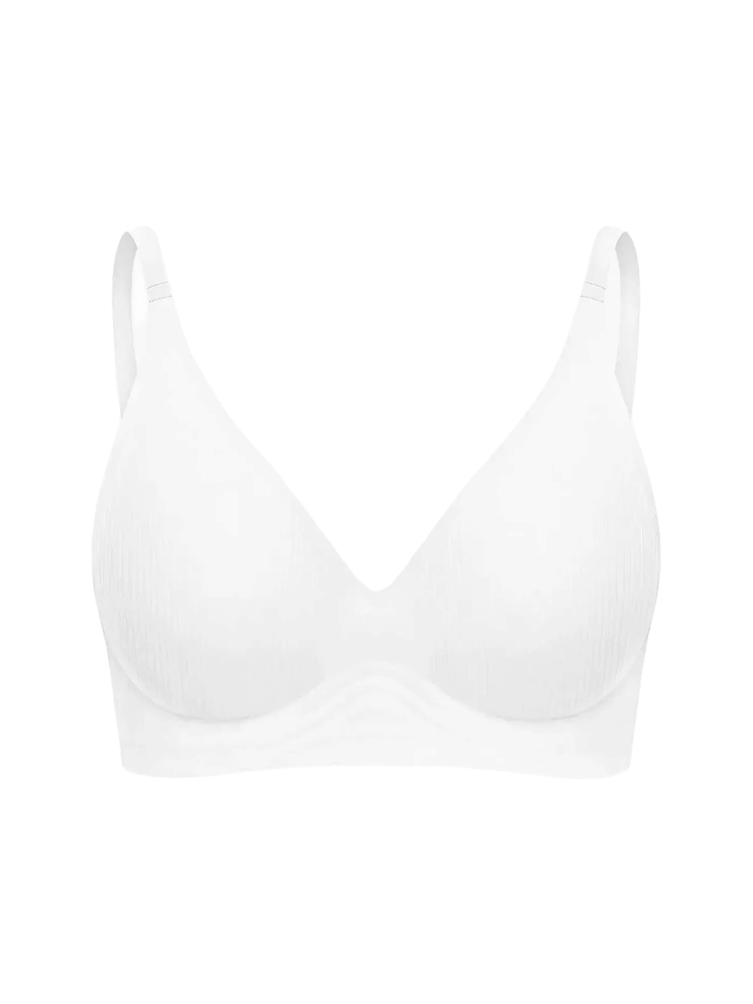 Push-up Reggiseno 'Rib Comfort Push-Up BH' di cfab in bianco: frontale