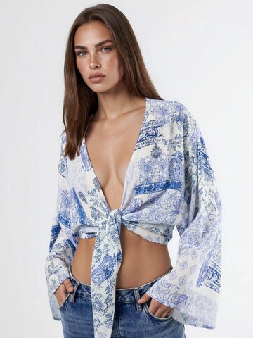 Camicia da donna di Busem in blu: frontale