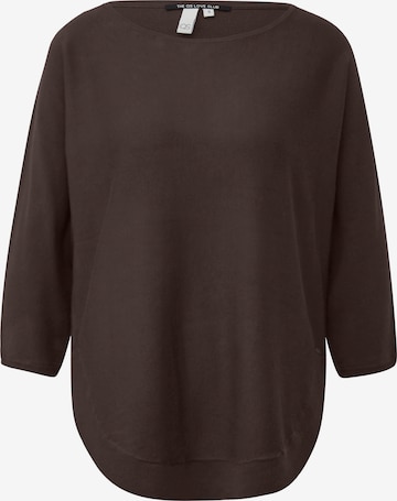 Pull-over QS en marron : devant