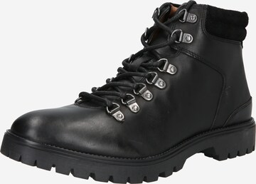 BURTON MENSWEAR LONDON Lace-up boots in Black: front