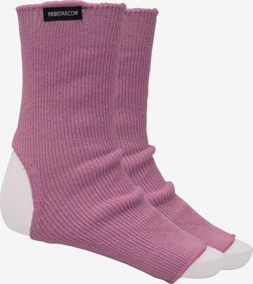 YOGISTAR.COM Yoga-socken in Pink: predná strana