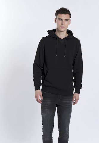 DENIM CULTURE Sweatshirt 'Hector' in Zwart: voorkant