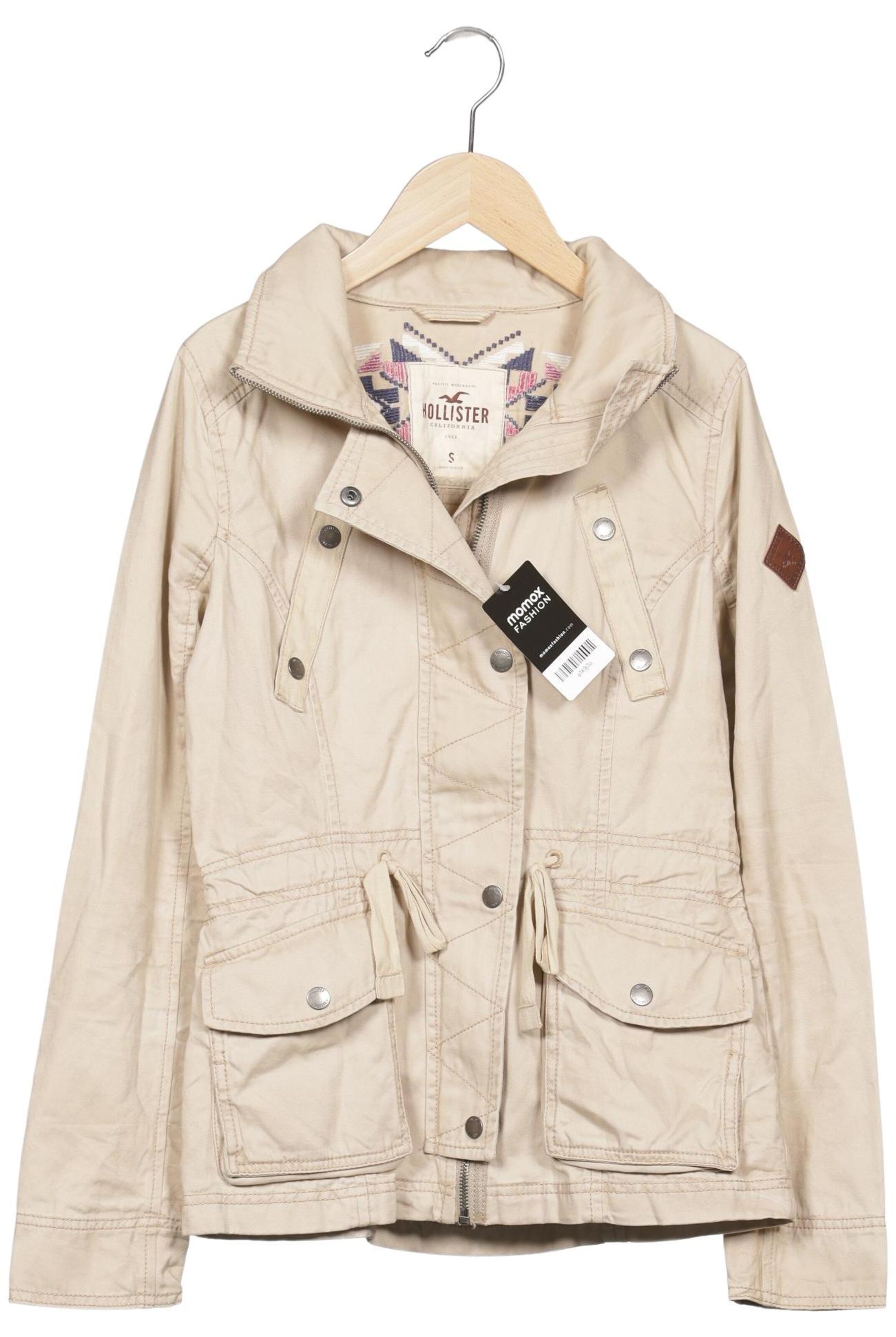 HOLLISTER Jacket & Coat in S in Beige: front